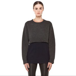 Acne Hurst wool sweater two attached pieces Small